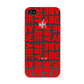 Block Red Custom Text Apple iPhone 4s Case