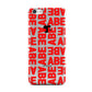 Block Red Custom Text Apple iPhone 5c Case