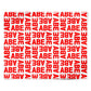 Block Red Custom Text Personalised Wrapping Paper Alternative