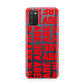Block Red Custom Text Samsung A02s Case