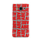 Block Red Custom Text Samsung Galaxy A3 Case