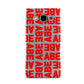 Block Red Custom Text Samsung Galaxy A5 Case