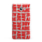 Block Red Custom Text Samsung Galaxy A7 2015 Case