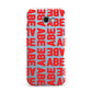 Block Red Custom Text Samsung Galaxy A7 2017 Case