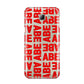 Block Red Custom Text Samsung Galaxy A8 2016 Case