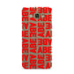 Block Red Custom Text Samsung Galaxy A8 Case