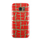 Block Red Custom Text Samsung Galaxy Case