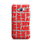 Block Red Custom Text Samsung Galaxy J1 2015 Case