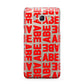 Block Red Custom Text Samsung Galaxy J5 2016 Case