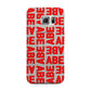 Block Red Custom Text Samsung Galaxy S6 Edge Case