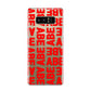 Block Red Custom Text Samsung Galaxy S8 Case