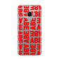 Block Red Custom Text Samsung Galaxy S9 Case