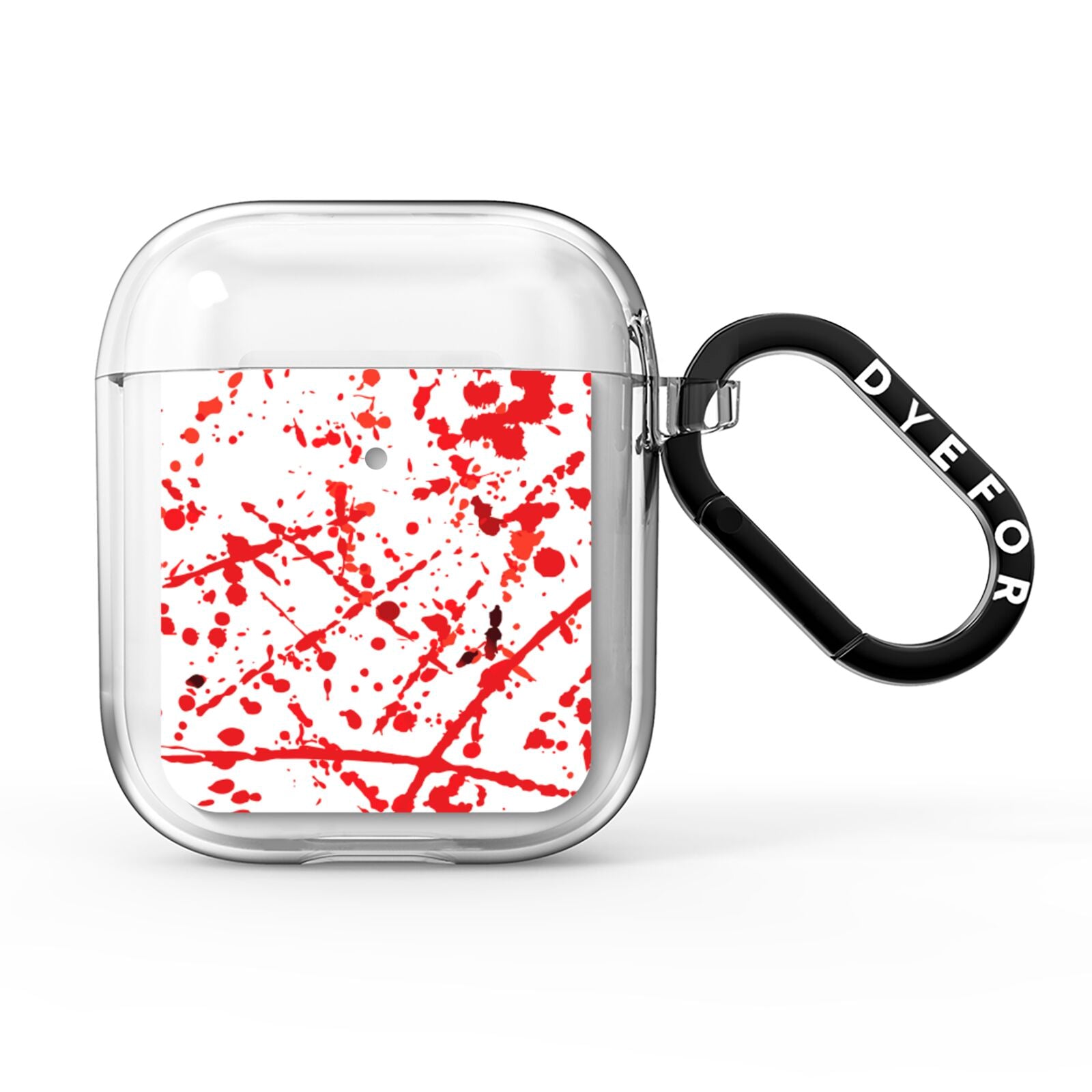 Blood Splatter AirPods Clear Case