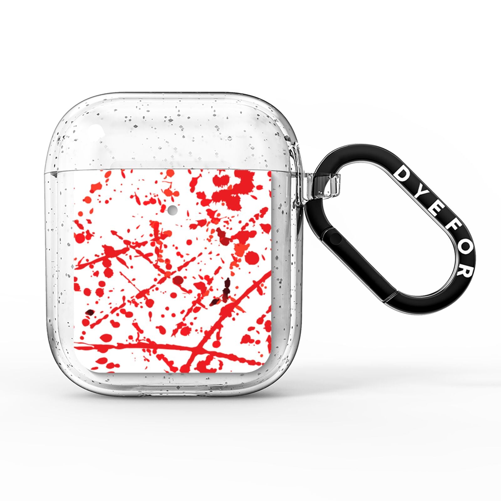 Blood Splatter AirPods Glitter Case
