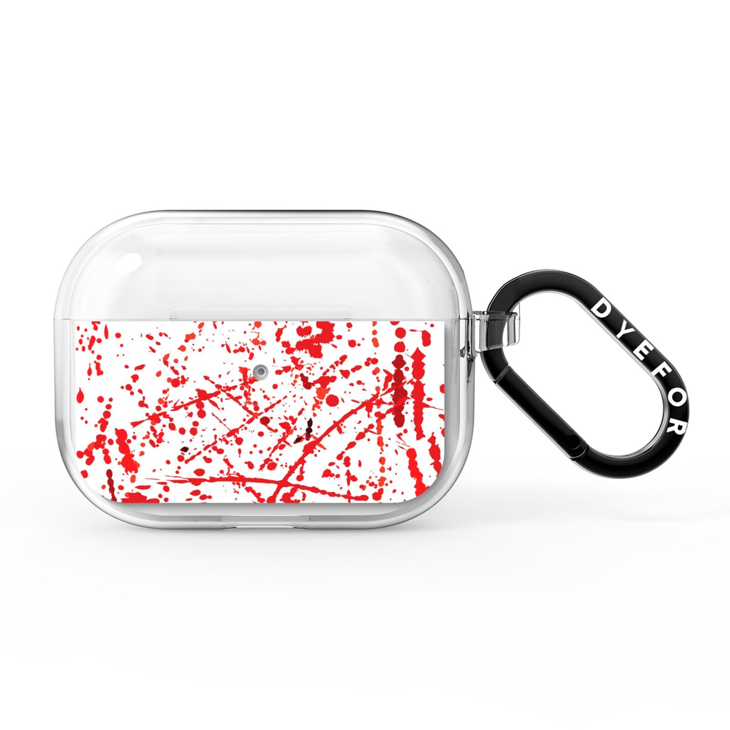 Blood Splatter AirPods Pro Clear Case