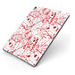 Blood Splatter Apple iPad Case on Grey iPad Side View
