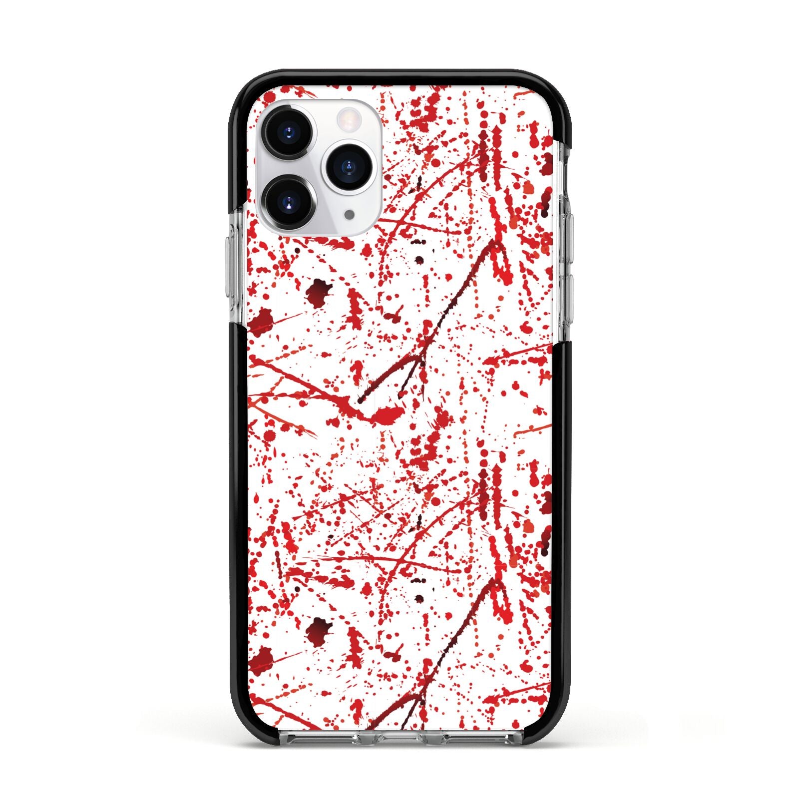 Blood Splatter Apple iPhone 11 Pro in Silver with Black Impact Case