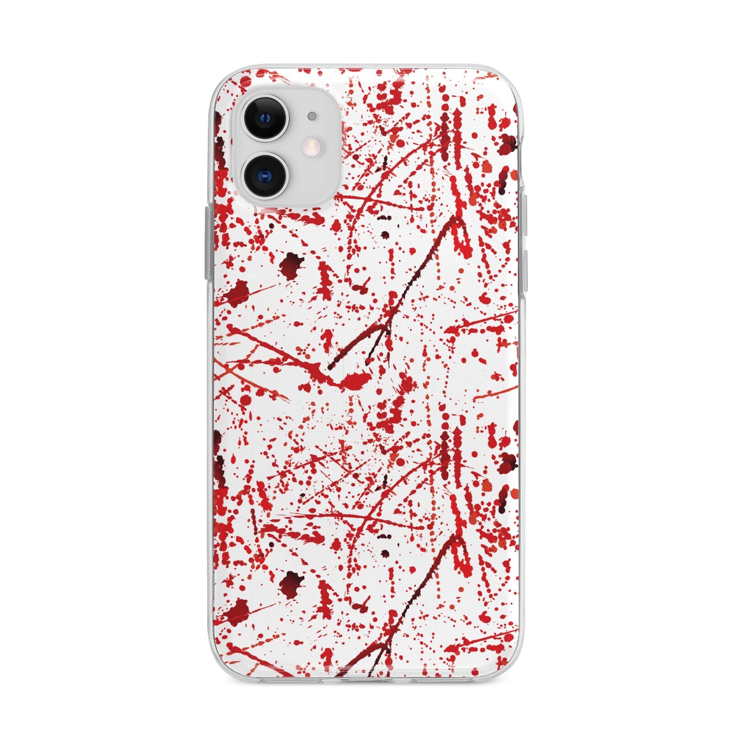 Blood Splatter Apple iPhone 11 in White with Bumper Case