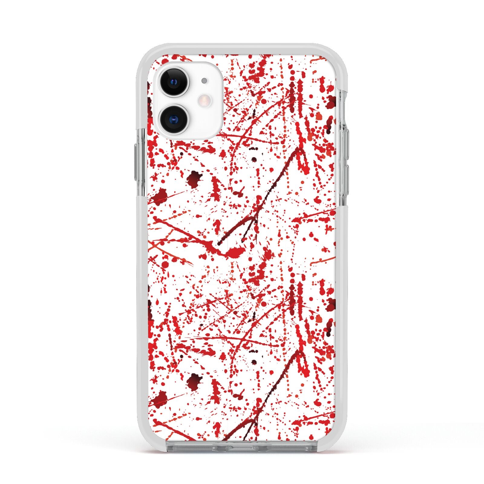 Blood Splatter Apple iPhone 11 in White with White Impact Case