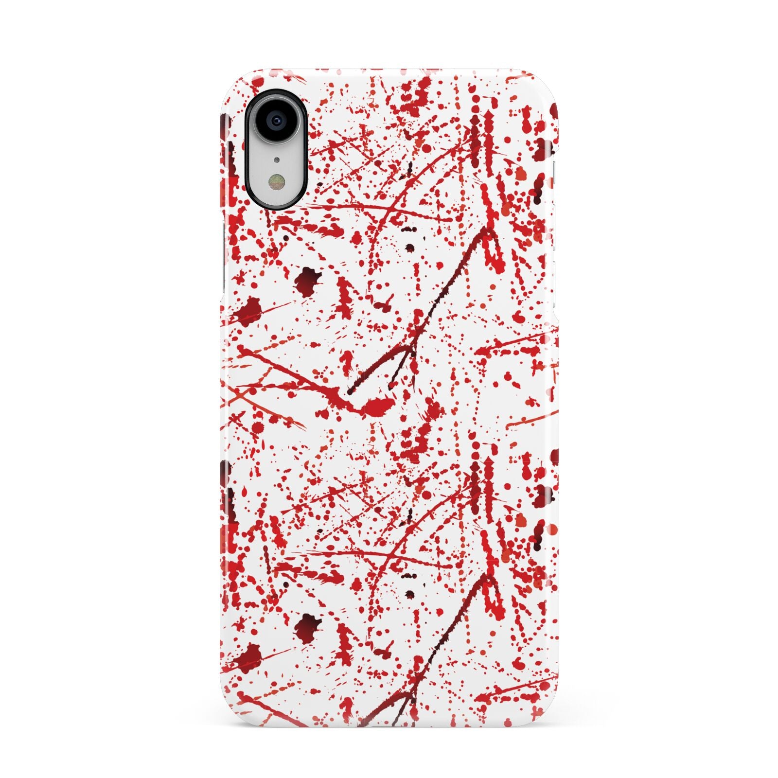Blood Splatter Apple iPhone XR White 3D Snap Case