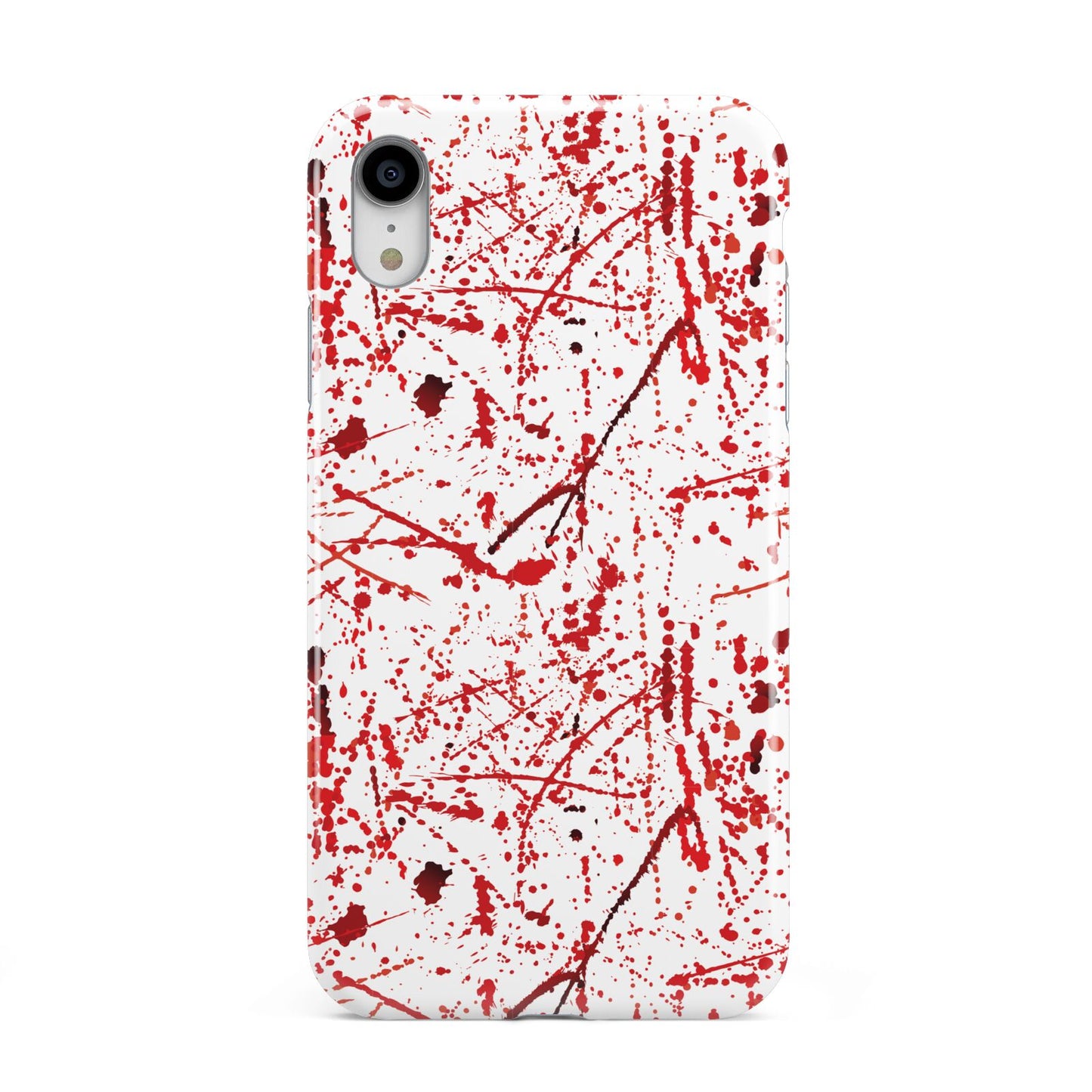 Blood Splatter Apple iPhone XR White 3D Tough Case