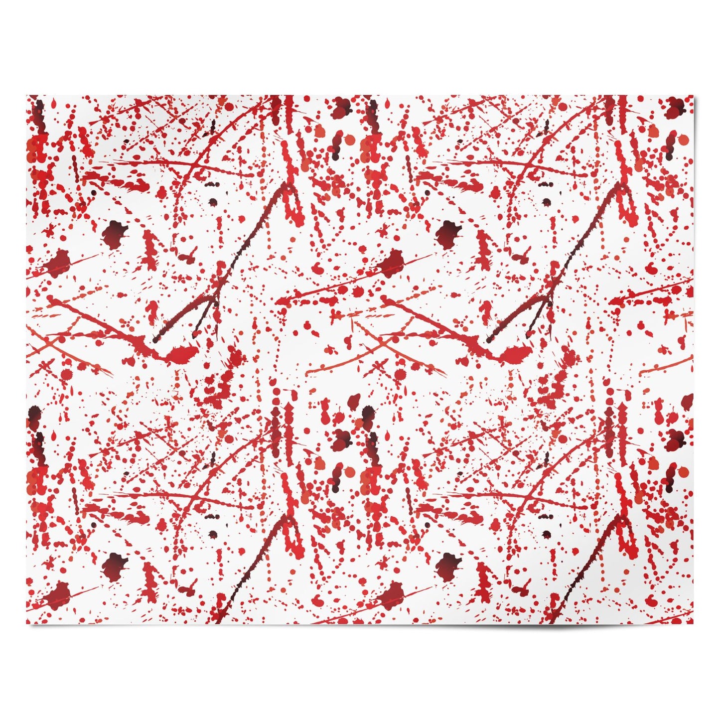 Blood Splatter Personalised Wrapping Paper Alternative