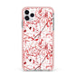 Blood Splatter iPhone 11 Pro Max Impact Pink Edge Case