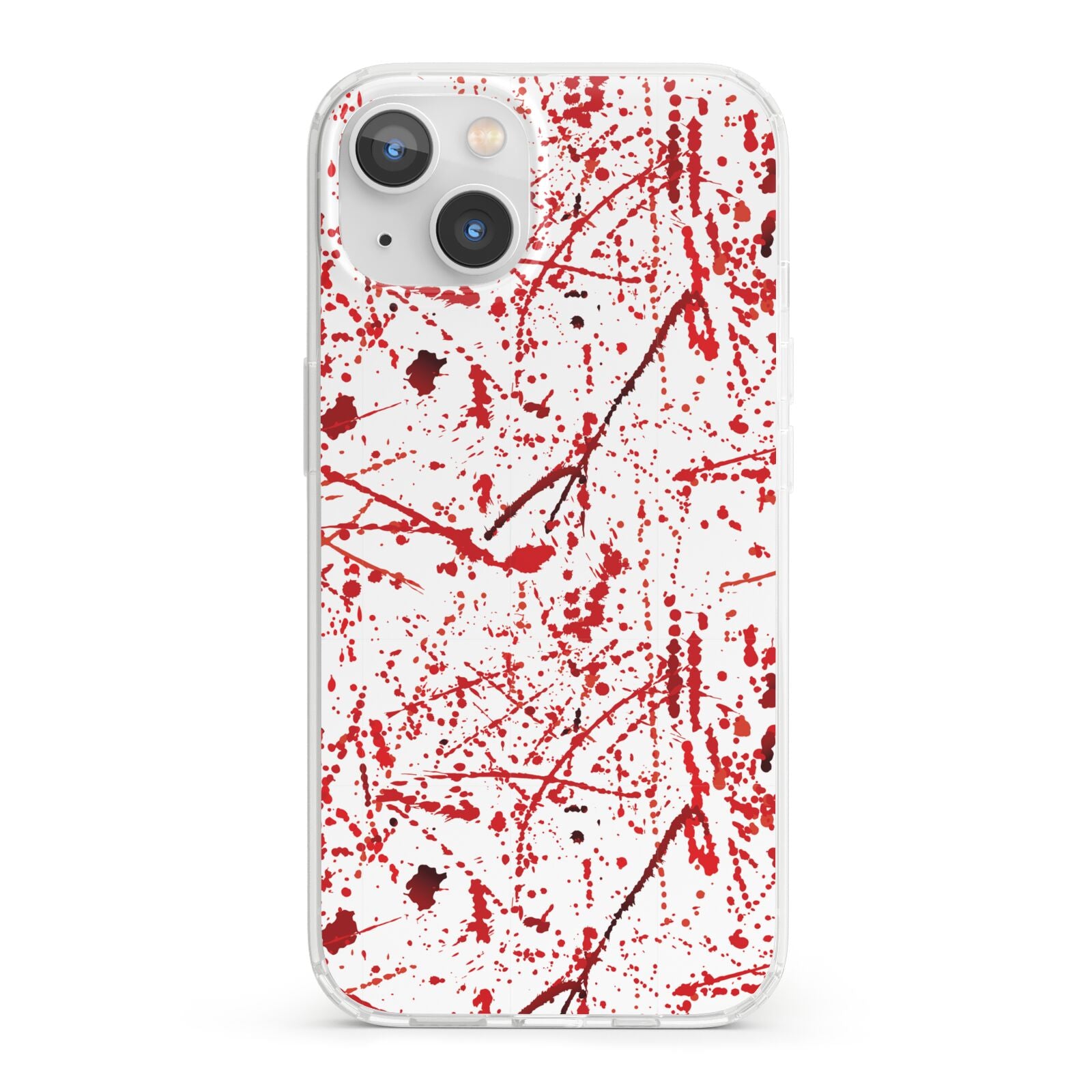 Blood Splatter iPhone 13 Clear Bumper Case