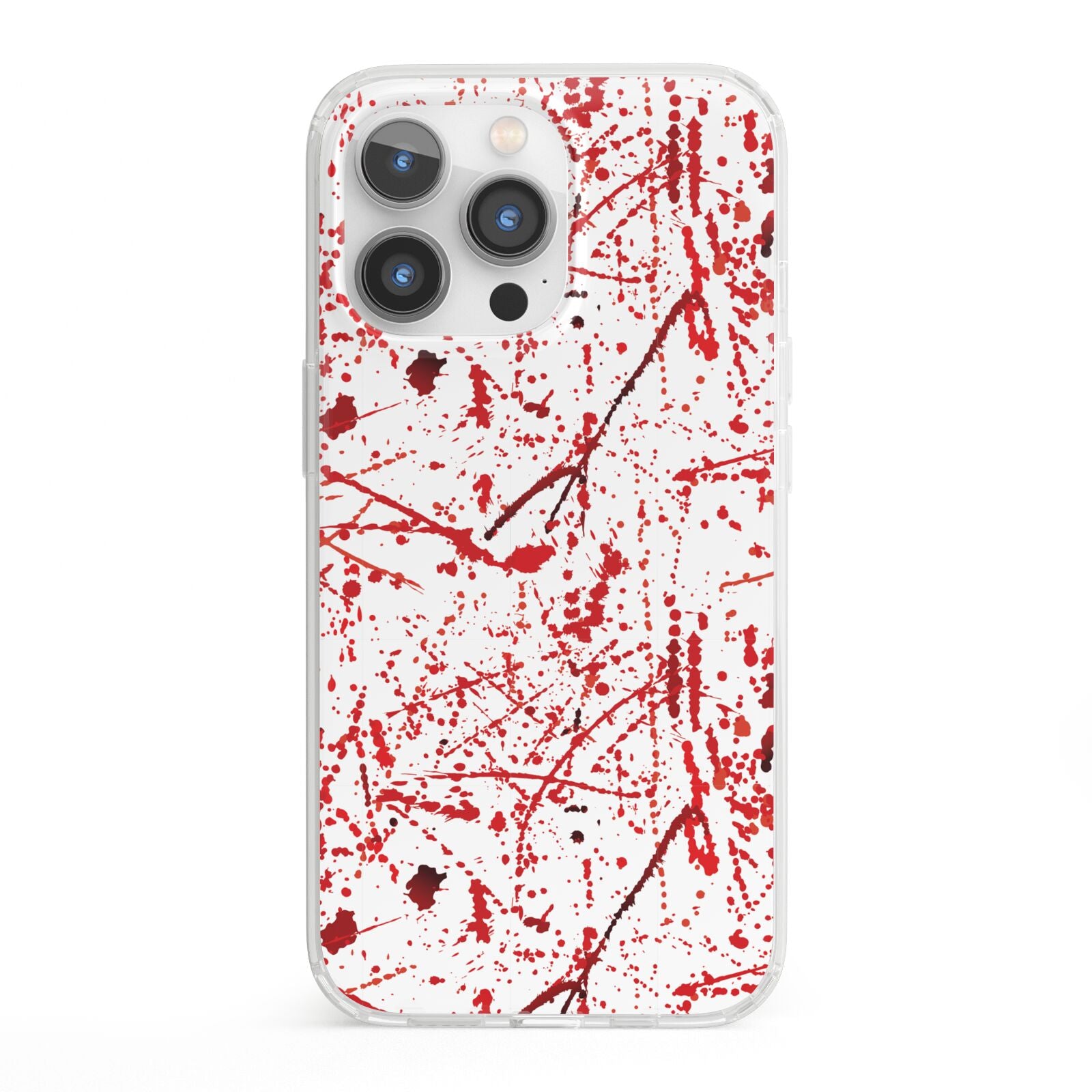 Blood Splatter iPhone 13 Pro Clear Bumper Case