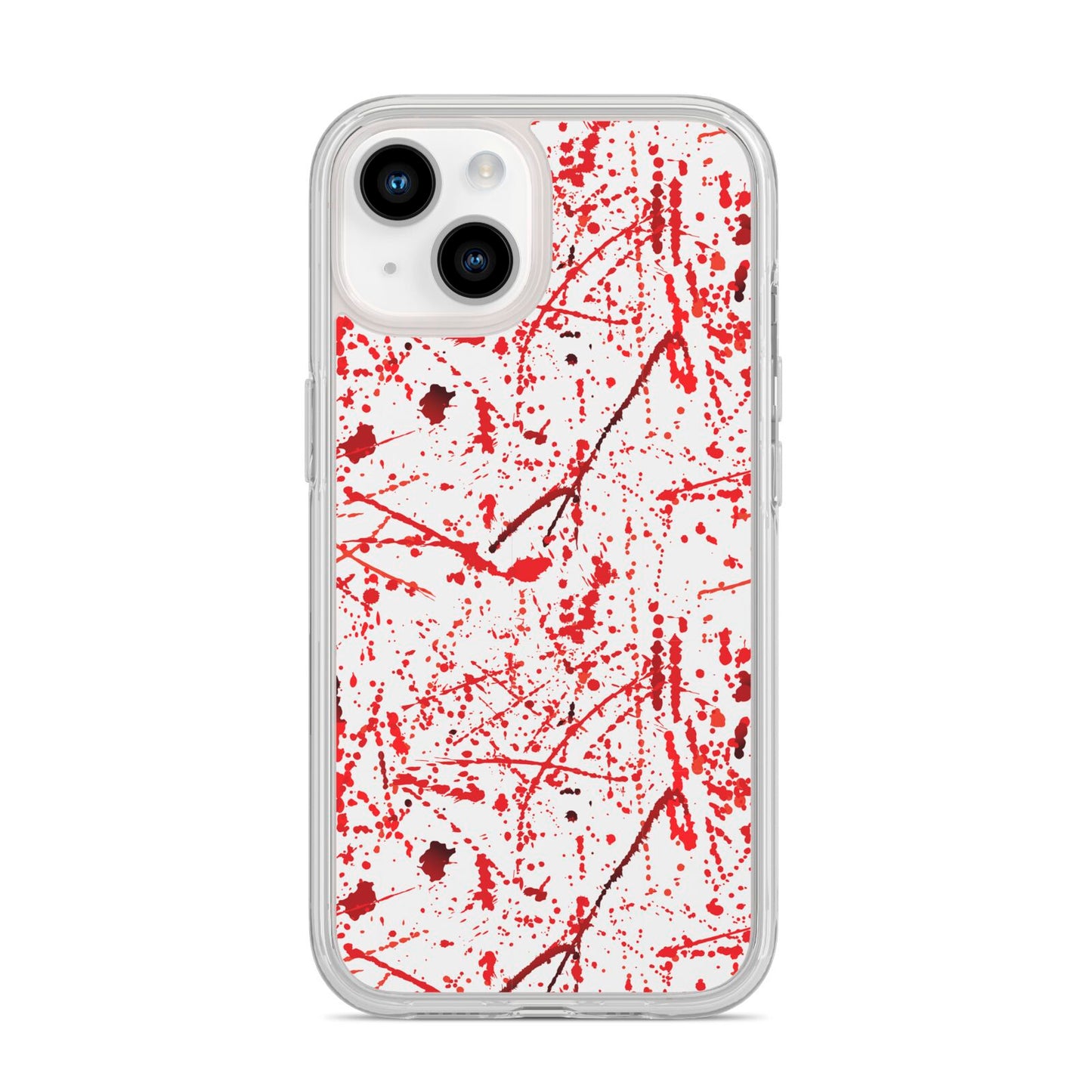Blood Splatter iPhone 14 Clear Tough Case Starlight