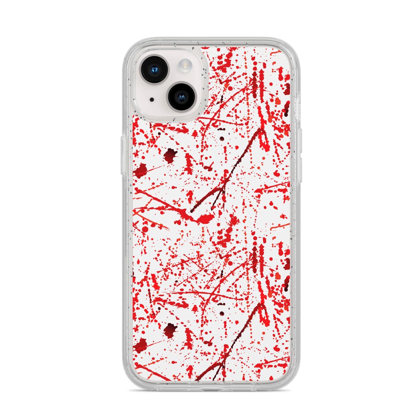 Blood Splatter iPhone 14 Plus Glitter Tough Case Starlight