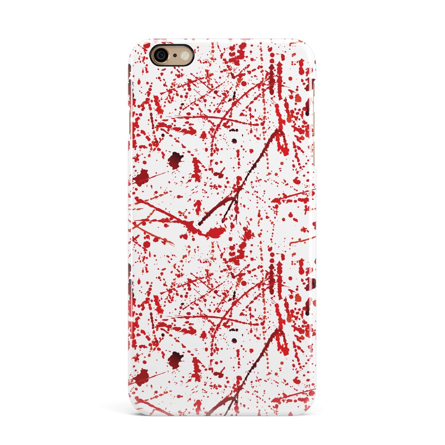 Blood Splatter iPhone 6 Plus 3D Snap Case on Gold Phone