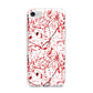 Blood Splatter iPhone 7 Bumper Case on Silver iPhone