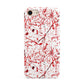 Blood Splatter iPhone 8 3D Tough Case on Gold Phone