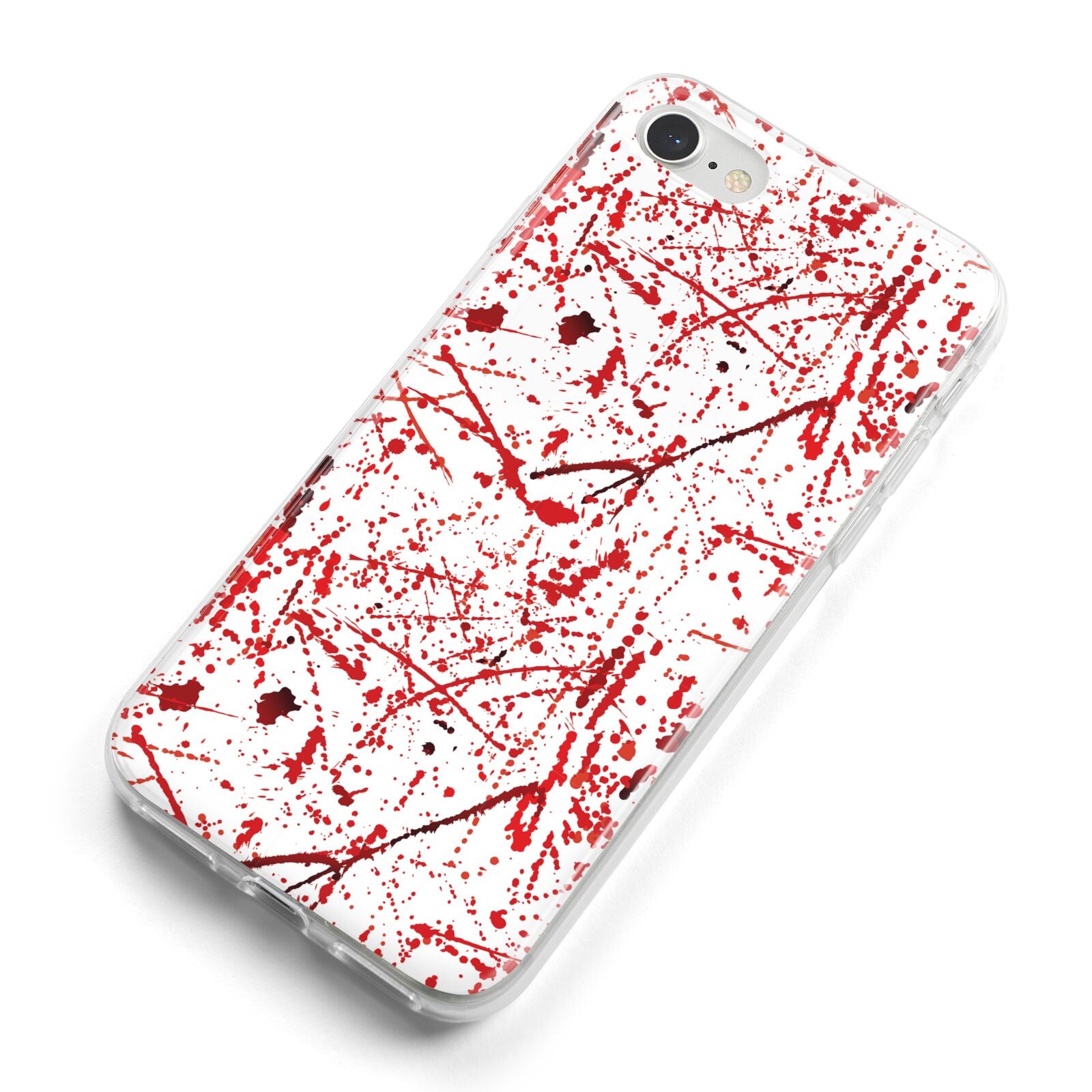 Blood Splatter iPhone 8 Bumper Case on Silver iPhone Alternative Image