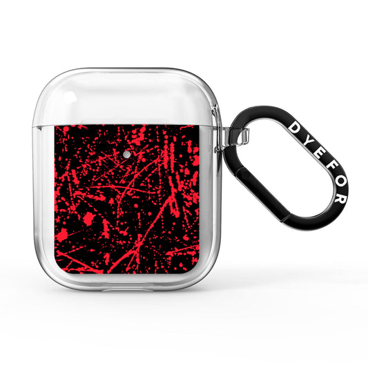 Blood Splatters AirPods Clear Case