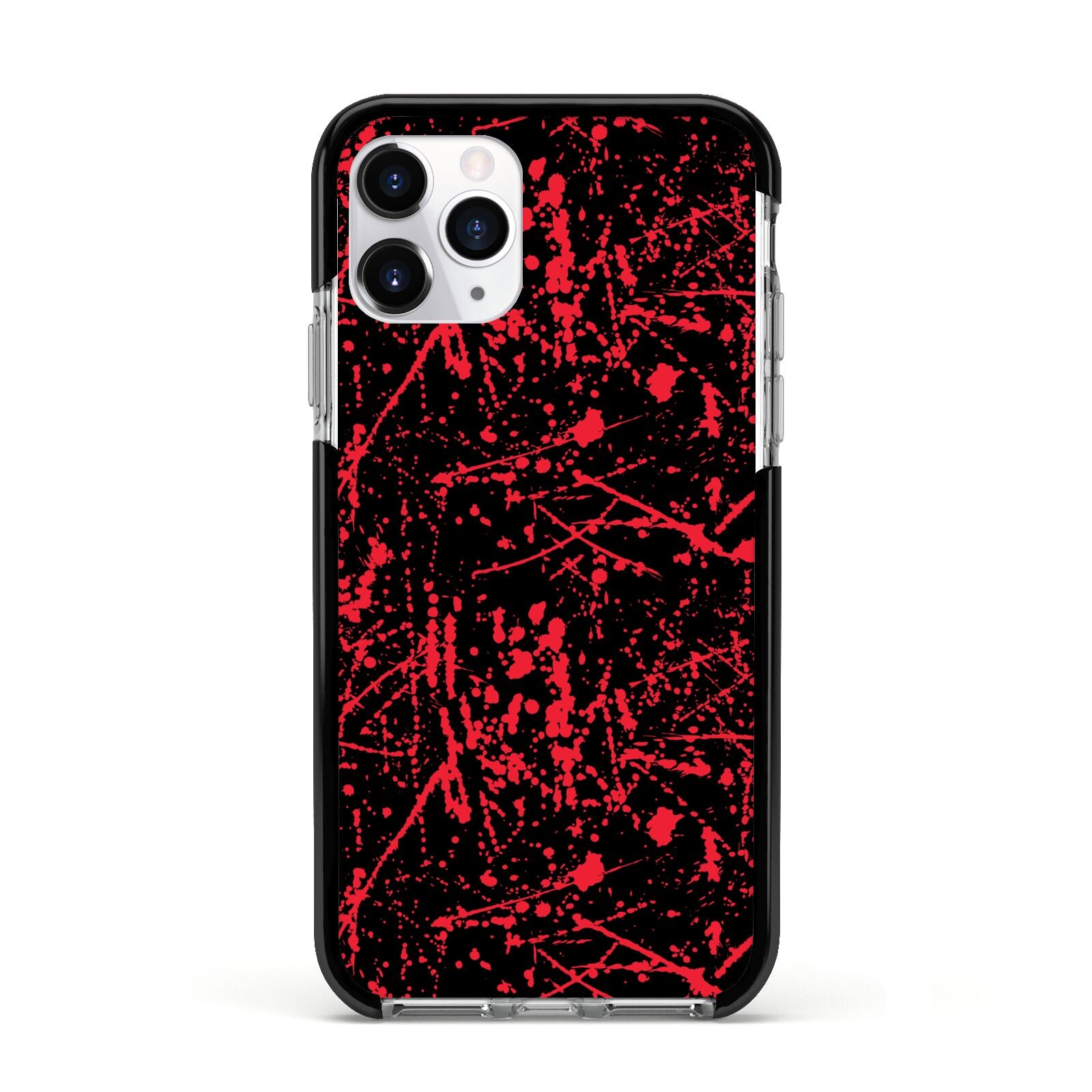 Blood Splatters Apple iPhone 11 Pro in Silver with Black Impact Case