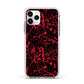 Blood Splatters Apple iPhone 11 Pro in Silver with White Impact Case
