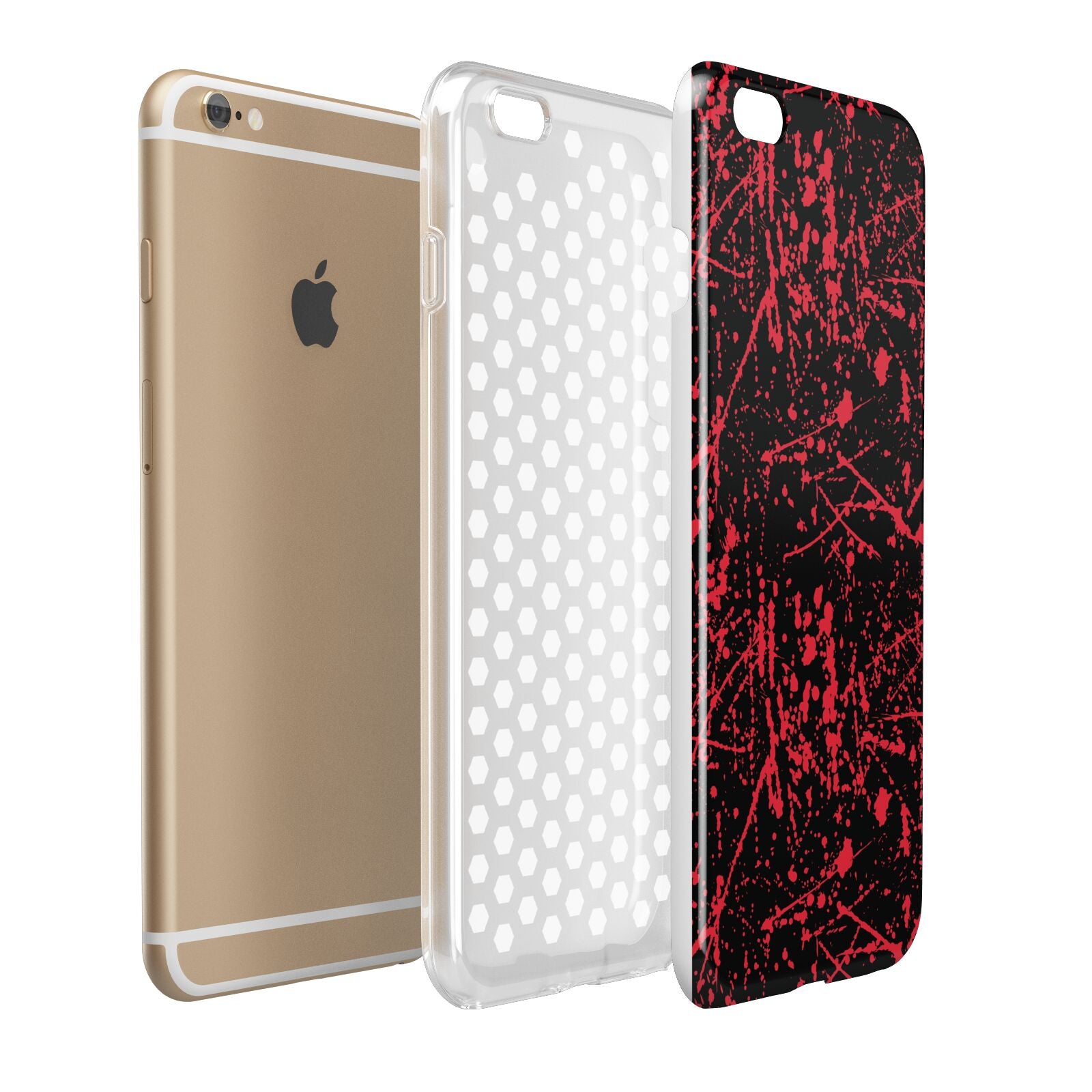 Blood Splatters Apple iPhone 6 Plus 3D Tough Case Expand Detail Image