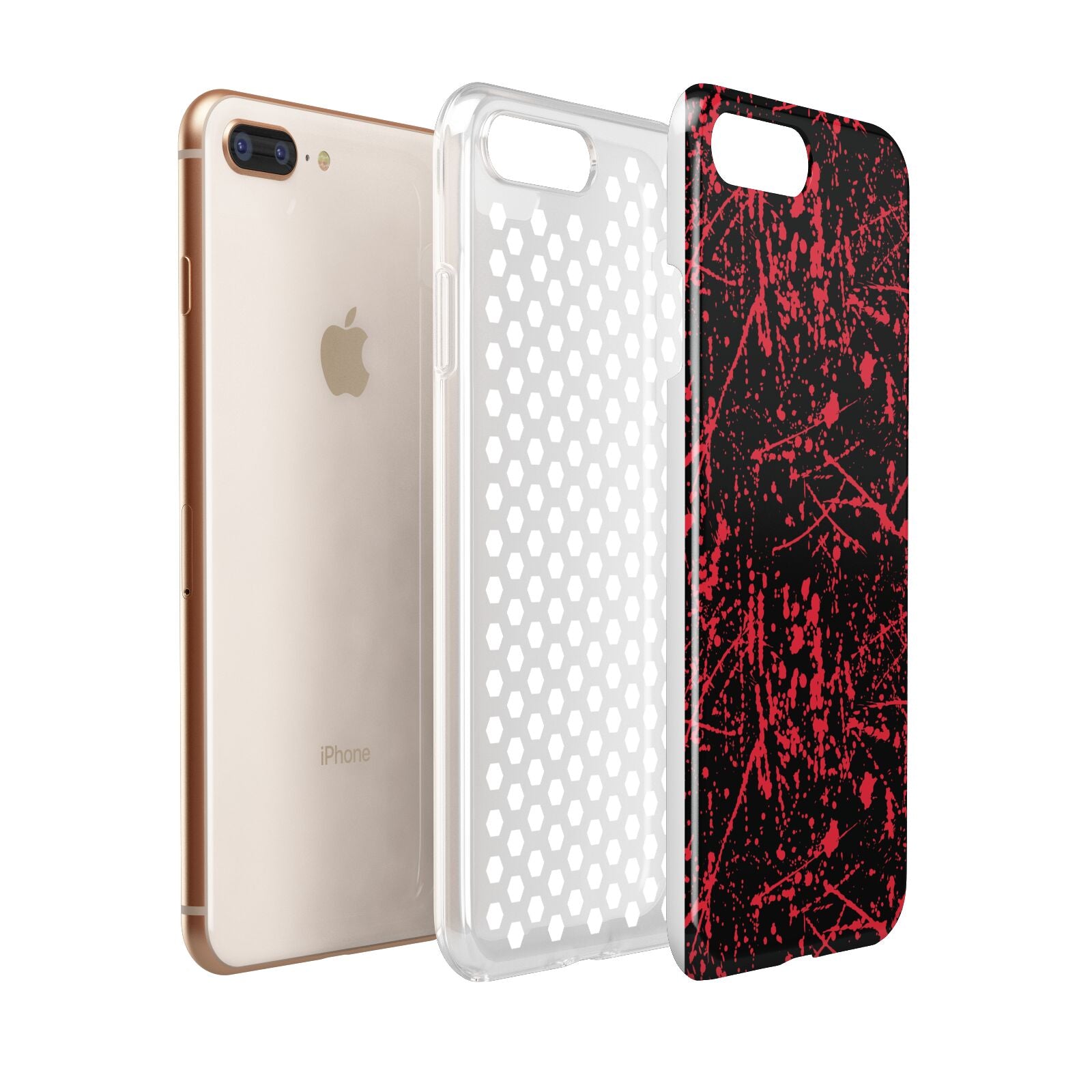 Blood Splatters Apple iPhone 7 8 Plus 3D Tough Case Expanded View