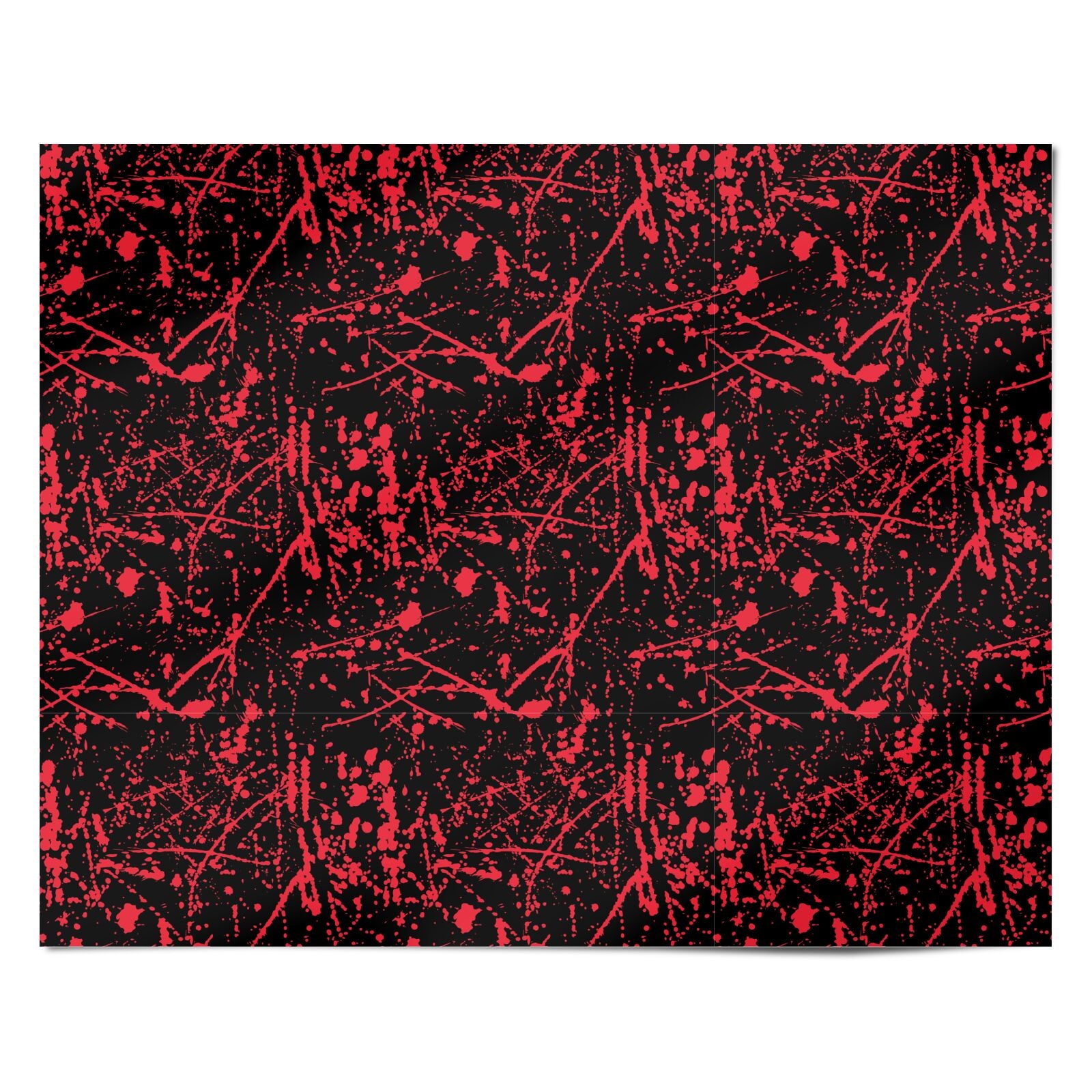 Blood Splatters Personalised Wrapping Paper Alternative