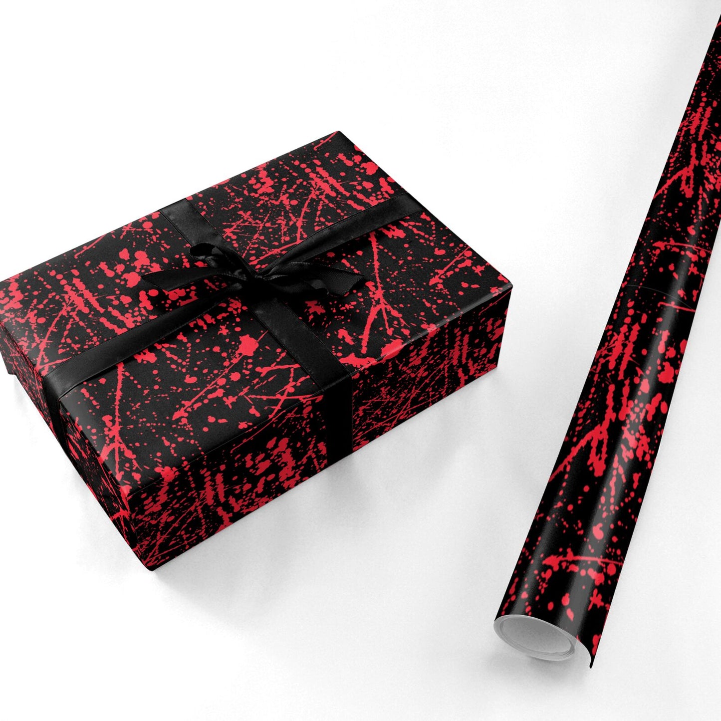 Blood Splatters Personalised Wrapping Paper
