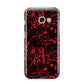 Blood Splatters Samsung Galaxy A3 2017 Case on gold phone