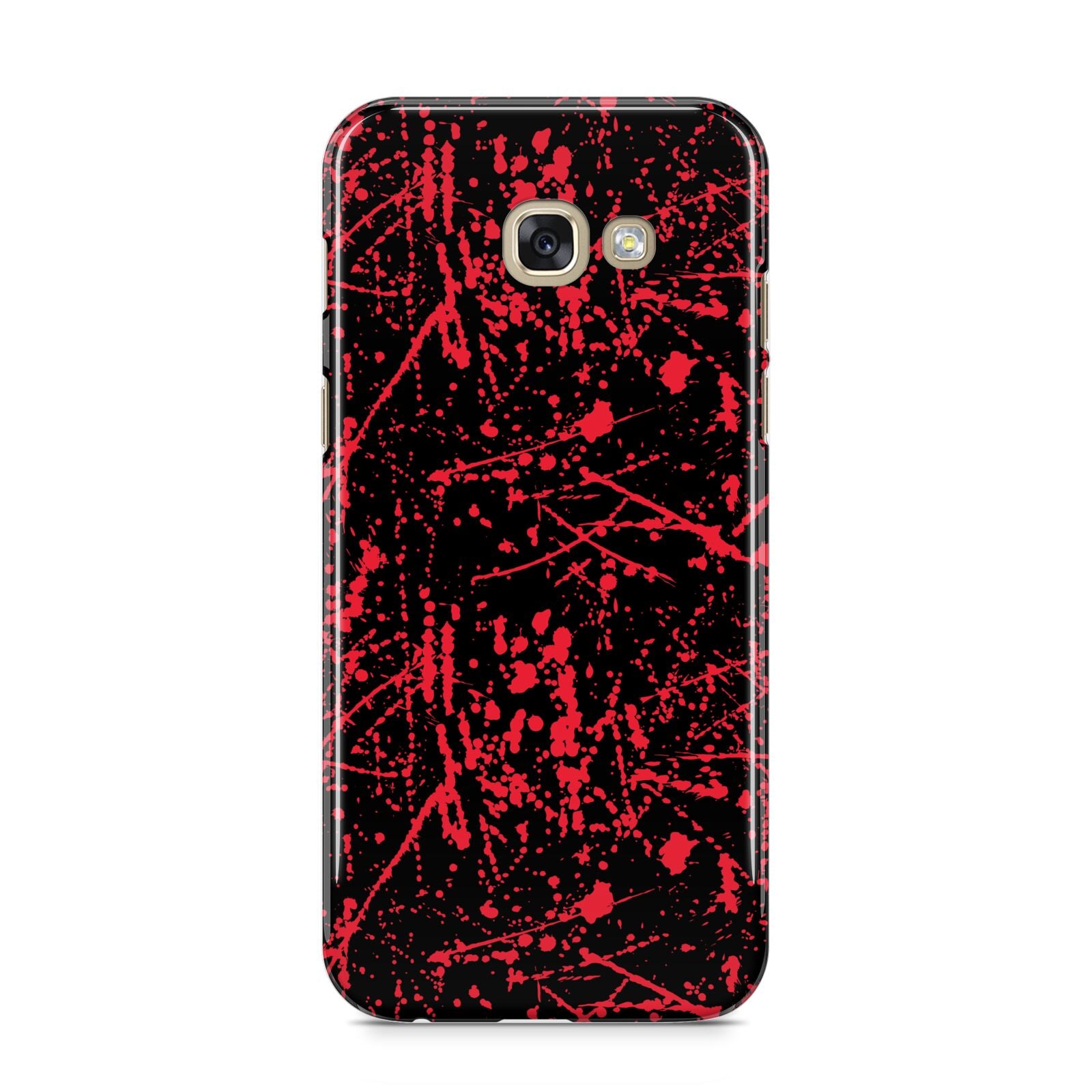 Blood Splatters Samsung Galaxy A5 2017 Case on gold phone