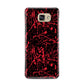 Blood Splatters Samsung Galaxy A7 2016 Case on gold phone