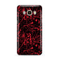 Blood Splatters Samsung Galaxy J7 2016 Case on gold phone