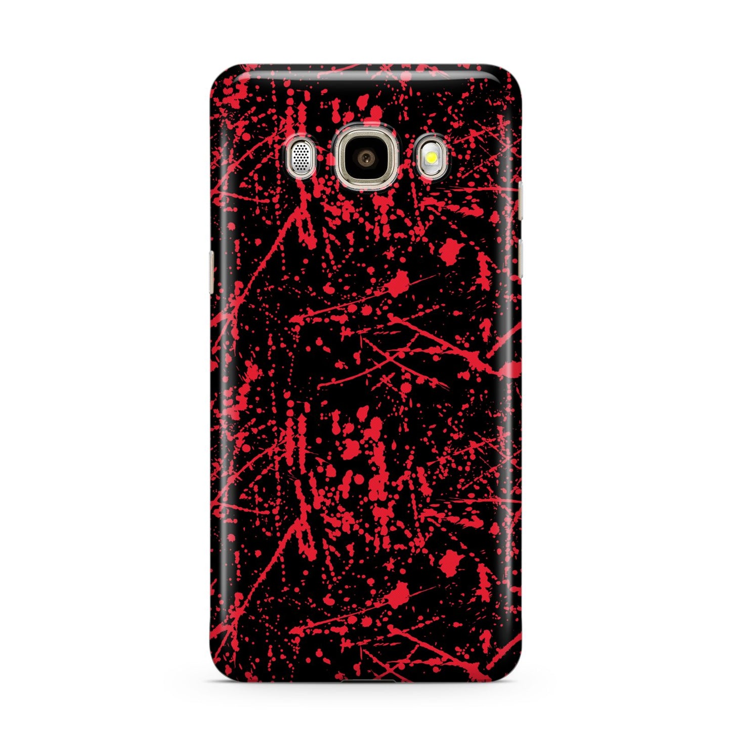 Blood Splatters Samsung Galaxy J7 2016 Case on gold phone