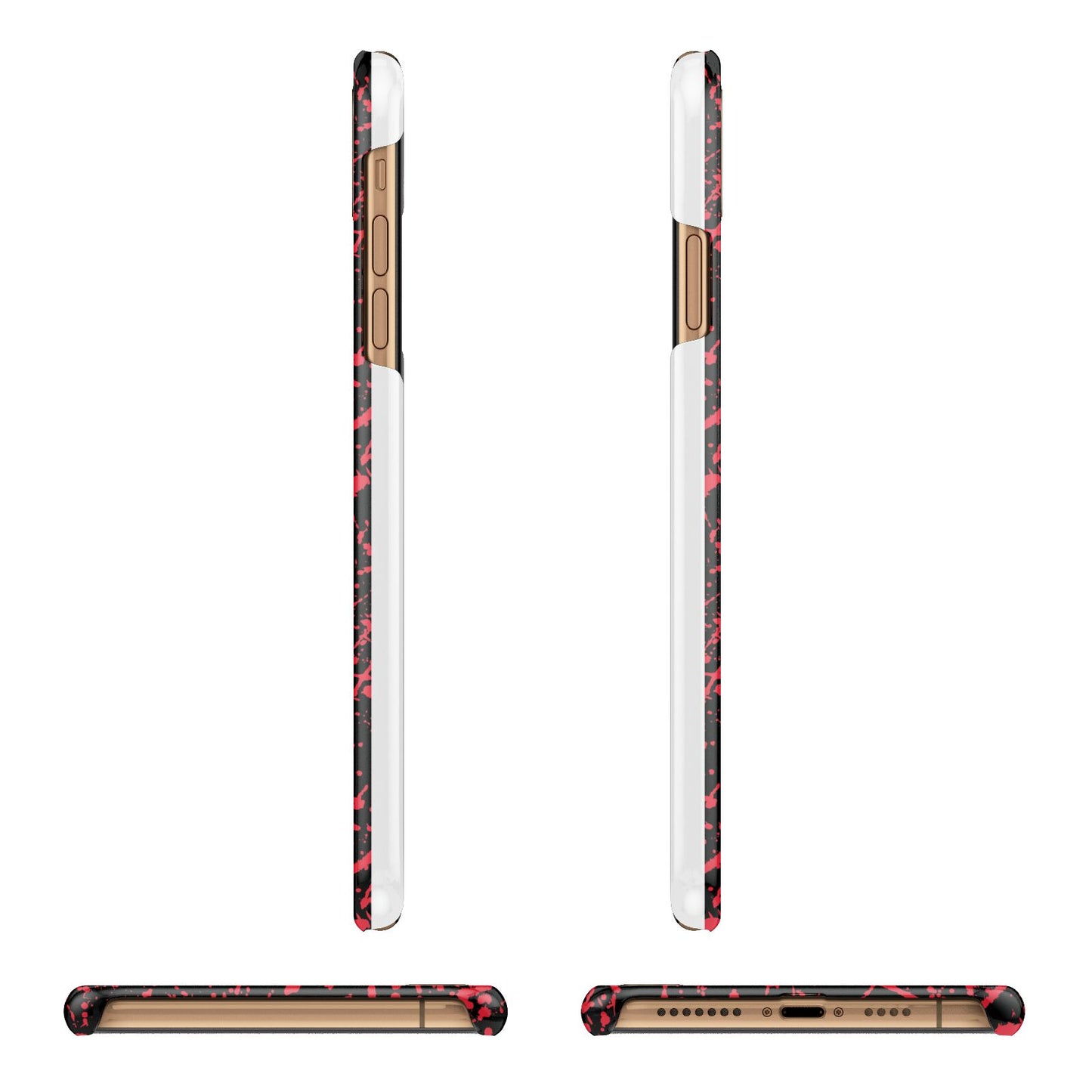 Blood Splatters iPhone 11 Pro Max 3D Snap Case Angle Images