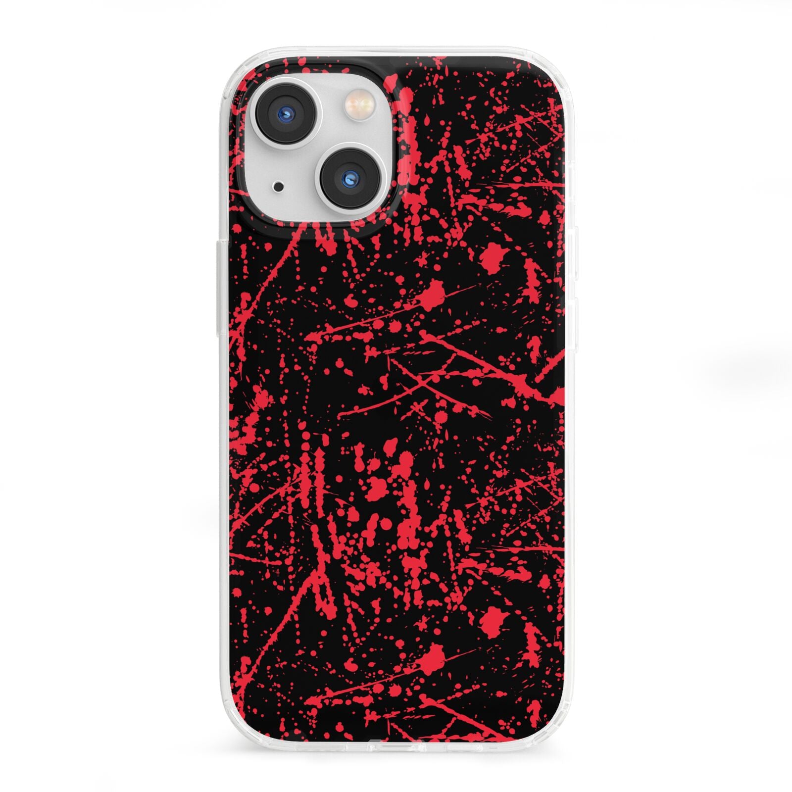 Blood Splatters iPhone 13 Mini Clear Bumper Case