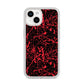 Blood Splatters iPhone 14 Glitter Tough Case Starlight